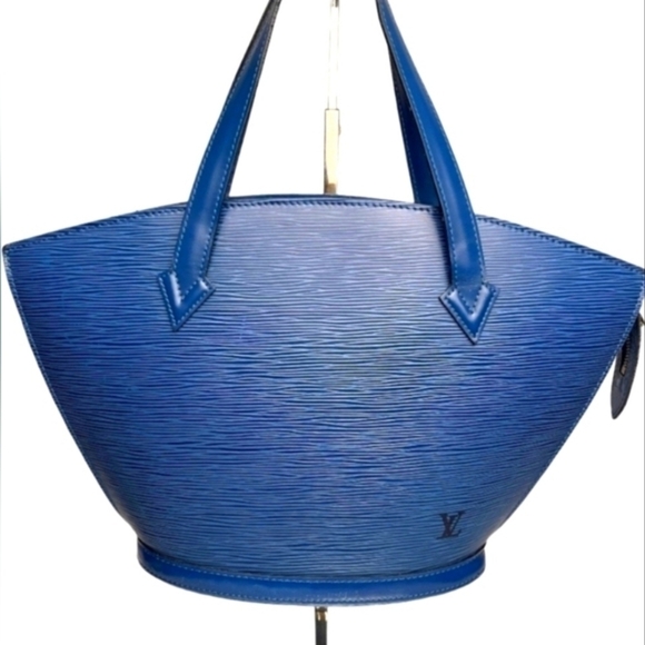 LOUIS VUITTON Saint Jacques PM Shoulder Bag Epi Leather Blue - Picture 4 of 11